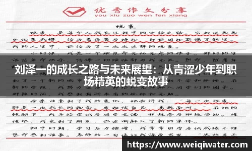 刘泽一的成长之路与未来展望：从青涩少年到职场精英的蜕变故事